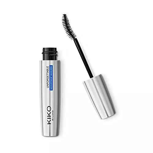 KIKO Milano Máscara Waterproof Unforgettable con Efecto Rizado y Cepillo Anatómico