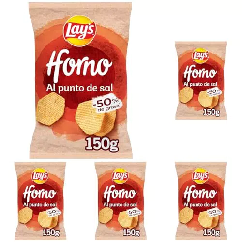 Lay's Al Horno Patata Horneada con Sal - Sabor Irresistible para Compartir