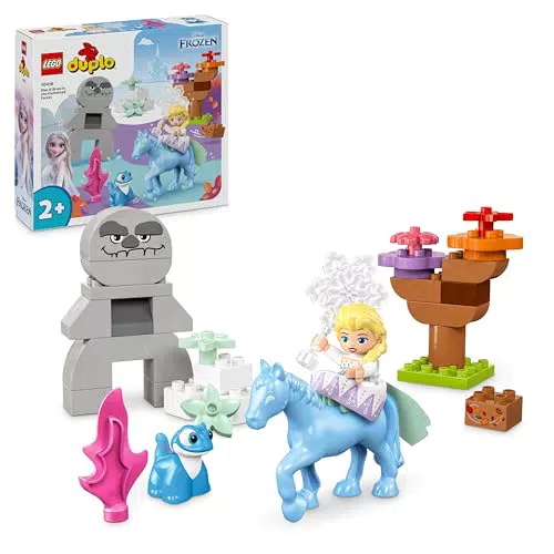LEGO Duplo - Disney Elsa y Bruni en el Bosque Encantado, Juguete de Construcción