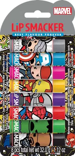 Lip Smacker Bálsamos Labiales Marvel, Hidratación y Frescura para Niños