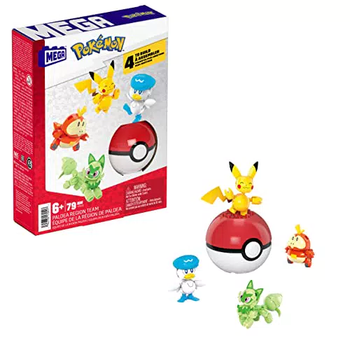 Mattel Construx Pokémon Equipo región Paldea - Juguete para +6 años