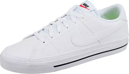 Nike Court Legacy Next Nature, Tennis Shoe Mujer, White/Black-Desert Ochre-Team Orange