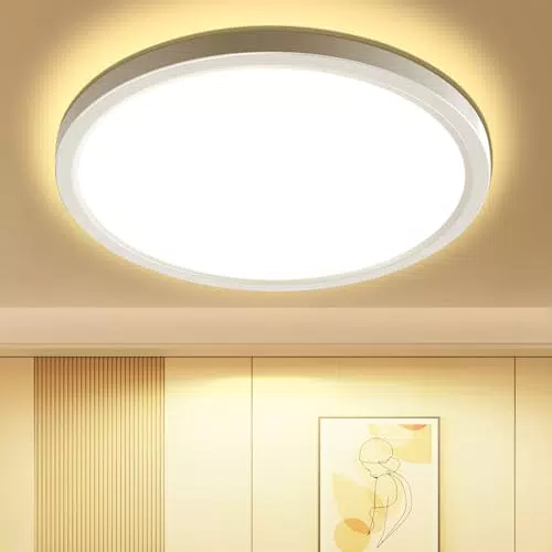 OTREN Plafón LED Redondo Downlight Ultra Delgado 6500K IP44 para Techo