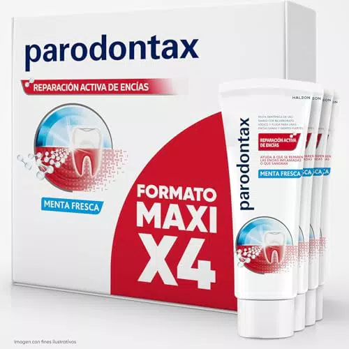 Parodontax Pasta de Dientes Reparación Activa para Encías Inflamadas, Sabor Menta