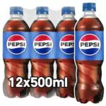 Pepsi Refresco de Cola 500 ml - Pack de 12 Botellas