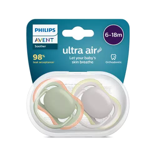 Chupete Philips Avent Ultra Air para Bebés de 6 a 18 Meses