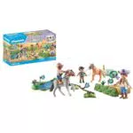 PLAYMOBIL Torneo de Ponis 71495: emocionantes competiciones para niños a partir de 4 años