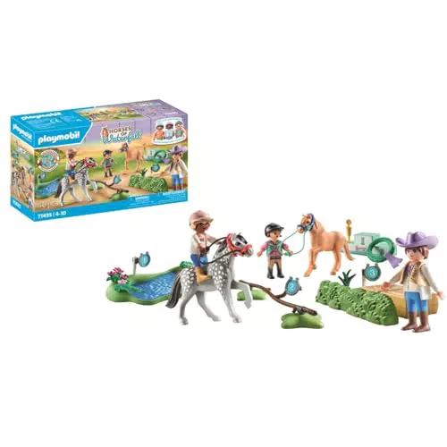 PLAYMOBIL Torneo de Ponis 71495: emocionantes competiciones para niños a partir de 4 años