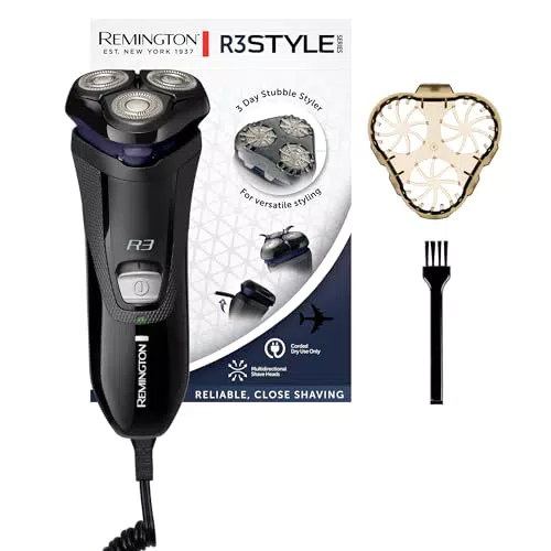 Remington Afeitadora Rotativa Style Series R3002 con Accesorio para Barba