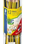 Staedtler Noris 61 - Lápices de madera certificada 2HB con goma de borrar