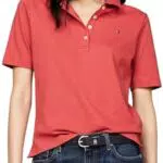 Tommy Hilfiger Polo de Manga Corta para Mujer Regular Fit