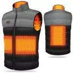 Tonfarb Chaleco Calefactable Hombre con 4 Zonas y 3 Niveles de Temperatura USB