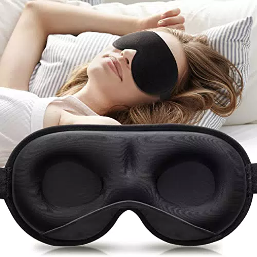 Umisleep Antifaz para Dormir 3D, Máscara Bloqueadora de Luz y Alivio del Estrés