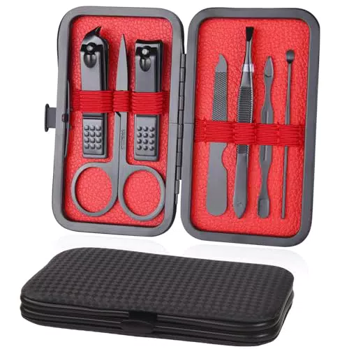 URAQT Kit de Manicura Profesional en Acero Inoxidable para Manicura y Pedicura