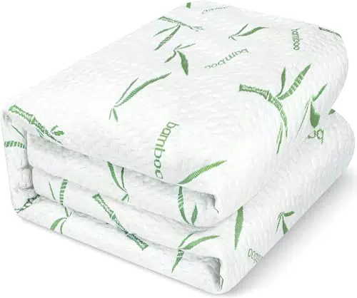 Utopia Bedding Protector de Colchón Impermeable de Viscosa de Bambú Premium