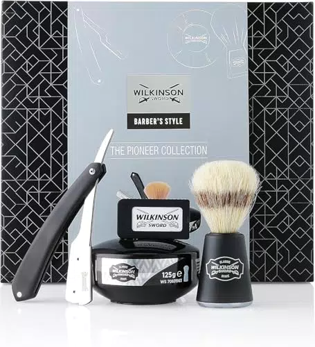 Wilkinson Sword Kit de Afeitado Clásico Manual para Hombres - Regalo Ideal