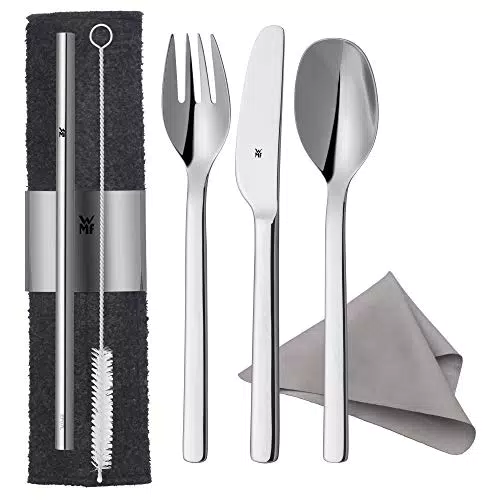 WMF My2Go - Cubertería de Acero Inoxidable para Camping y Picnic