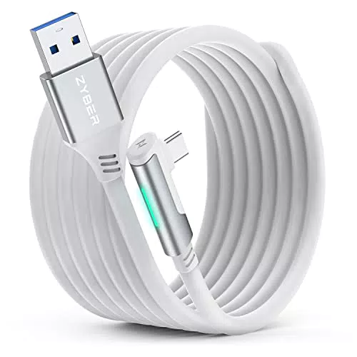 ZYBER Cable de Enlace USB 3.0 para Oculus Quest 2 y Pico 4, VR para PC