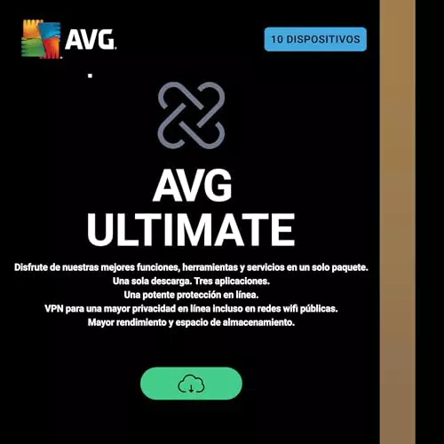 AVG Ultimate 2025 - Antivirus para 10 Dispositivos - Descarga Digital 1 Año