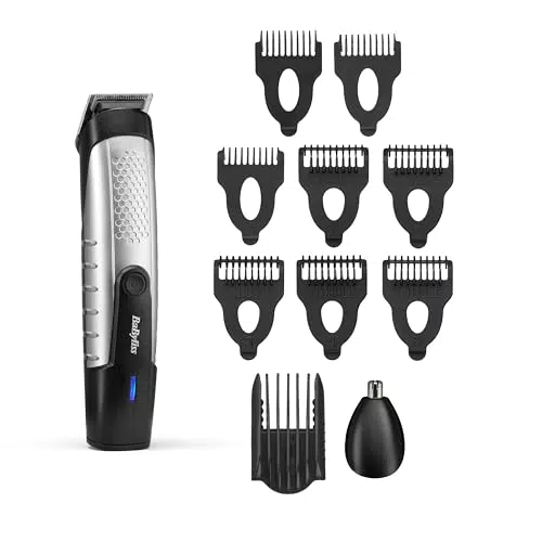 BaByliss T812E Recortadora Inalámbrica Multifunción para Barba y Cabello