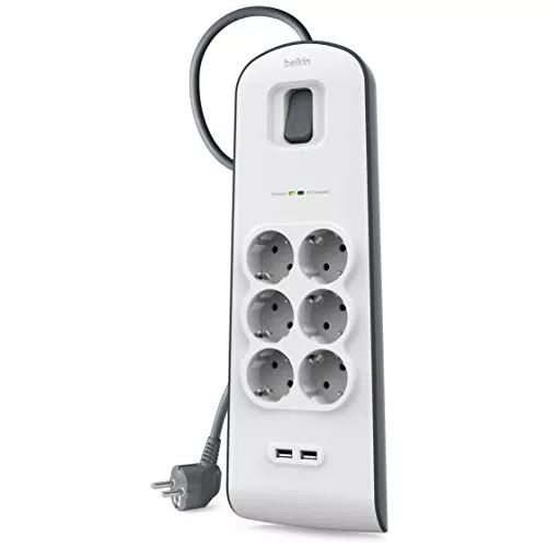 Belkin SurgeCube - Regleta de protección contra sobretensiones con 1 enchufe