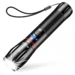 Blukar Linterna LED Recargable Super Brillante con 5 Modos y Enfoque Ajustable
