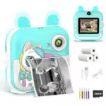 Cámara Instantánea Infantil HD 1080P con Tarjeta de 32GB y Papel Fotográfico