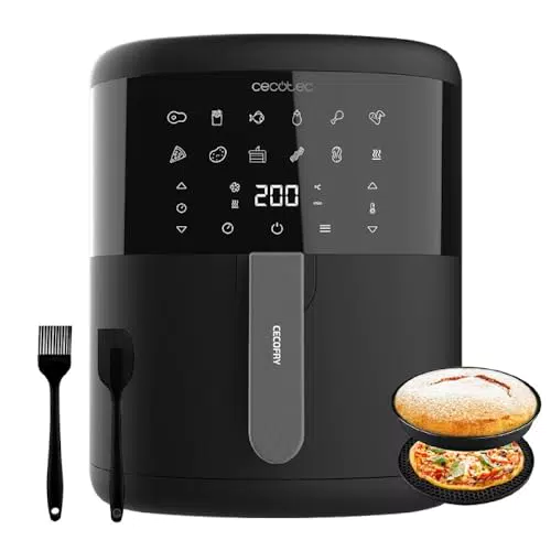 Cecotec Freidora sin Aceite Cecofry Bombastik 6000, 1700 W, 12 Modos, Control Táctil