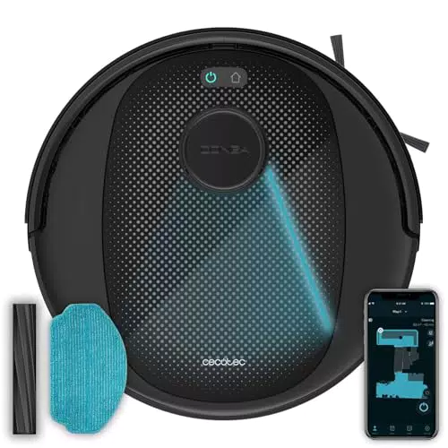 Cecotec Conga 7690 Immortal MAX - Robot Aspirador con Navegación Láser y App