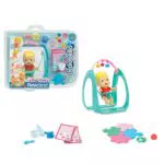 Famosa Cicciobello Amicicci - Balancín con muñeco bebé y accesorios para jugar