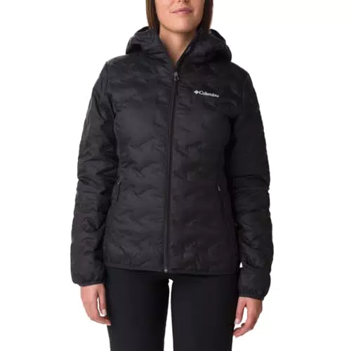 Columbia Delta Ridge Chaqueta de Plumas Acolchada con Capucha para Mujer