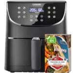 COSORI Freidora de Aire 5,5L 1700W, 13 Modos, Panel Táctil y 100 Recetas