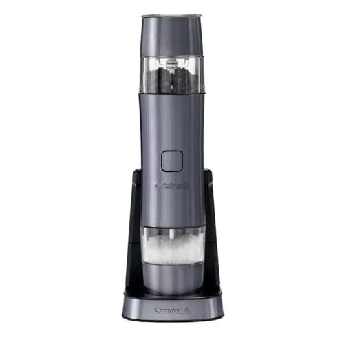 Cuisinart Molinillo Eléctrico de Sal y Pimienta Recargable con Molido Ajustable