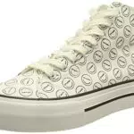 D.Franklin Zapatillas Altas One Way UV Smile Pattern para Mujer - Moda Casual