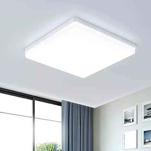 EASY EAGLE Lámpara de Techo LED 48W 4800LM Moderna IP44 para Baño y Cocina
