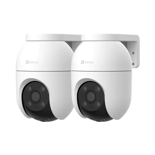 EZVIZ Cámara de Vigilancia WiFi Exterior 1080P, Visión Nocturna, Detección AI, Alexa/Google