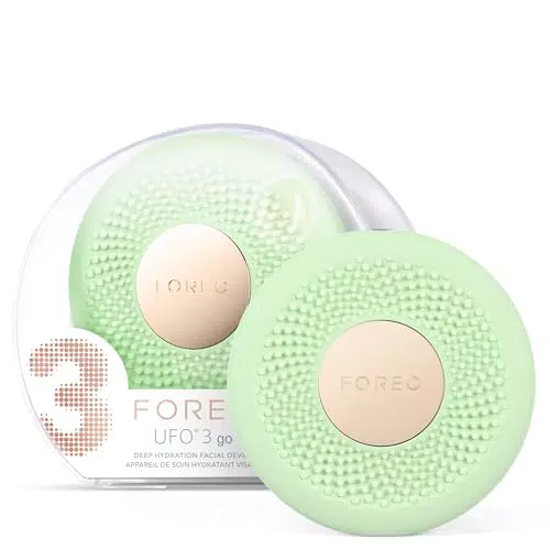 FOREO UFO 3 - Mascarilla facial hidratante y masajeador T-Sonic antiedad