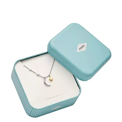 Fossil Collar de Plata para Mujer - Elegancia y Estilo Atemporal