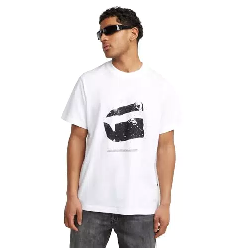 G-Star Camiseta Water Burger Loose para Hombre, Modelo D25690-C336
