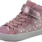 Geox J Kalispera Girl I, Sneakers Niñas, Gris, Estrecho