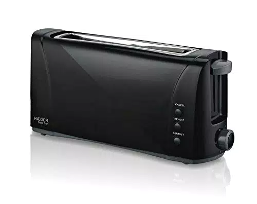 HAEGER Tostadora Multifunción 1000W con Ranura Extra Larga y 6 Posiciones