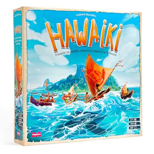 Hawaiki - Juego de mesa de estrategia familiar para 2-5 jugadores, edad 10+
