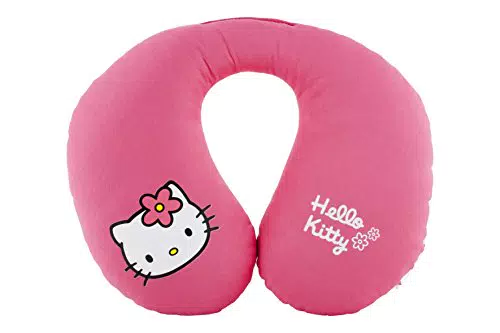 Hello Kitty Cojín para coche en forma de U - Almohadilla cervical para niños