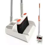 JEHONN Escoba y Recogedor Plegable con Mango Largo para Barrido en Casa