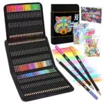 Lápices de Colores Profesionales con Bolsa Portátil para Artistas y Adultos