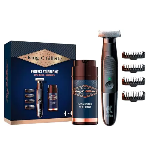 King C. Gillette Kit de Regalo: Recortadora Style Master y Crema Hidratante
