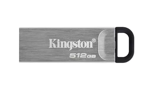 Kingston DataTraveler Kyson Unidad Flash USB3.2, 64GB-con Elegante Carcasa metálica sin capuchón