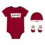 Levi's Classic Batwing Set de Bodysuit y Botitas para Bebé