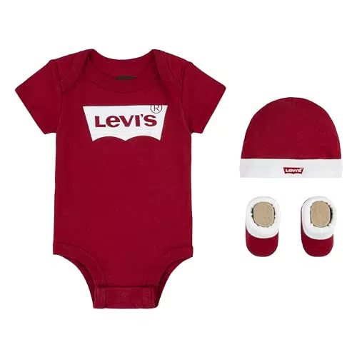 Levi's Classic Batwing Set de Bodysuit y Botitas para Bebé