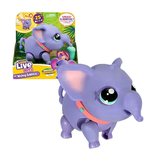 Little Live Pets - My Walking Elephant, Elefante Interactivo que Pasea y Baila